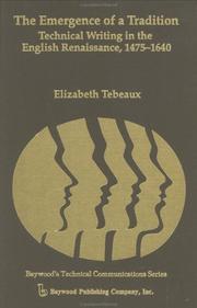 Cover of: The emergence of a tradition by Elizabeth Tebeaux