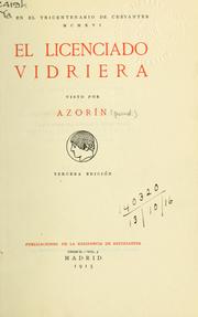 Cover of: El licendiado Vidriera