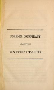 Cover of: Foreign conspiracy against the United States