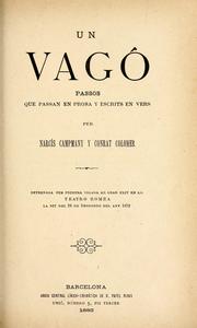 Cover of: Un vagó: pasos que passan en prosa y escrits en vers