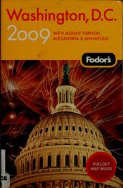 Cover of: Fodor's 2009 Washington, D.C.