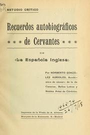 Cover of: Recuerdos autobiograficos de Cervantes en La Española Inglesa