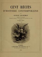 Cover of: Cent récits d'histoire contemporaine