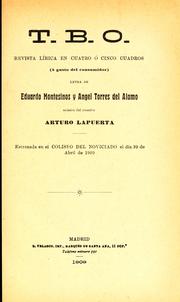 Cover of: T.B.O. by Arturo Lapuerta