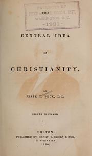 Cover of: The central idea of Christianity