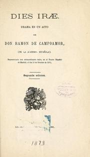 Cover of: Dies irae by Ramón de Campoamor