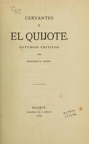 Cover of: Cervantes y el Quijote: estudios crìticos.