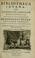 Cover of: Bibliotheca Fayana, seu, Catalogus librorum bibliothecae ill. viri D. Car. Hieronymi de Cisternay Du Fay, Gallicanae cohortis praetorianorum militum centurionis