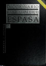 Cover of: Diccionario enciclopédico Espasa by Celia Villar Rodríguez, Pablo Basterrechea