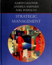 Cover of: Strategic management by Garth Saloner