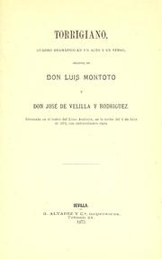 Cover of: Torrigiano: cuadro dramático en un acto y en verso