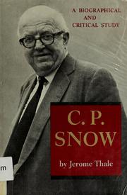 Cover of: C.P. Snow