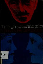 Cover of: The night of the tribades: a play from 1889
