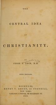 Cover of: The central idea of Christianity