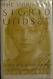 Cover of: The unknown Sigrid Undset