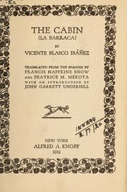 Cover of: The Cabin by Vicente Blasco Ibáñez, Vicente Blasco Ibáñez