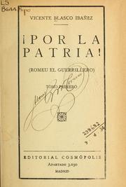 Cover of: Por la patria' by Vicente Blasco Ibáñez