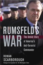 Cover of: Rumsfeld's war: the untold story of America's anti-terrorist commander