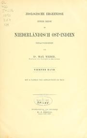 Cover of: Zoologische Ergebnisse einer reise in Niederländisch Ost-Indien: Bd. 1-4