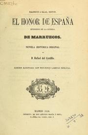 Cover of: El honor de España by Rafael del Castillo