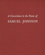 Cover of: A concordance to the poems of Samuel Johnson. by Helen Harrold Naugle