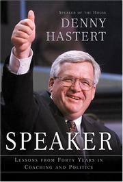 Cover of: Speaker by Dennis Hastert
