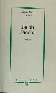 Cover of: Jacob Jacobi: roman