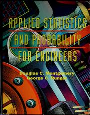 Cover of: Applied statistics and probability for engineers