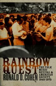 Cover of: Rainbow quest: the folk music revival and American society, 1940-1970