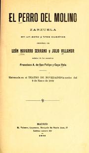 Cover of: El perro del molino: zarzuela en un acto y tres cuadros