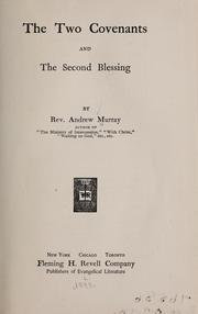 Cover of: The two covenants and the second blessing