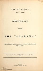 Cover of: Correspondence respecting the "Alabama." by Great Britain. Foreign Office