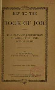 Cover of: Key to the book of Job...