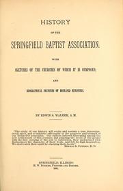 History of the Springfield Baptist Association by Edwin S. Walker