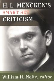 Cover of: H.L. Mencken's Smart Set Criticism