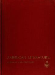 Cover of: American literature: readings and critiques