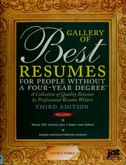 Cover of: Gallery of best résumés