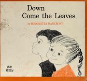 Cover of: Down come the leaves