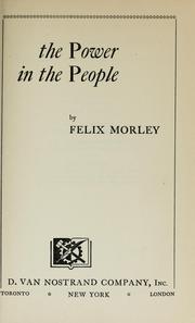 Cover of: The power in the people.
