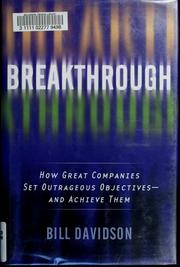 Cover of: Breakthrough by William Harley Davidson, William H. Davidson