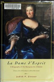 Cover of: La dame d'esprit by Judith P Zinsser, Judith P. Zinsser