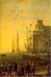 Cover of: The Wealth of Nations (Conservative Leadership Series) by Adam Smith
