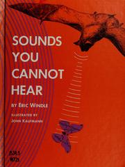 Cover of: Sounds you cannot hear. by Eric Windle