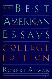 Cover of: The best American essays by Robert Atwan