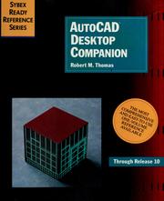 Cover of: AutoCad desktop companion by Thomas, Robert M.