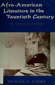 Cover of: Afro-American literature in the twentieth century by Michael G. Cooke