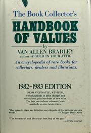 Cover of: The book collector's handbook of values