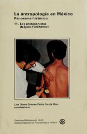 Cover of: La antropología en México: panorama histórico : Los protagonistas ( Nájera - Yurchenco)