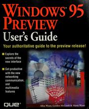 Cover of: Windows 95 preview user's guide by Allen Wyatt
