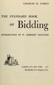 Cover of: The standard book of bidding
